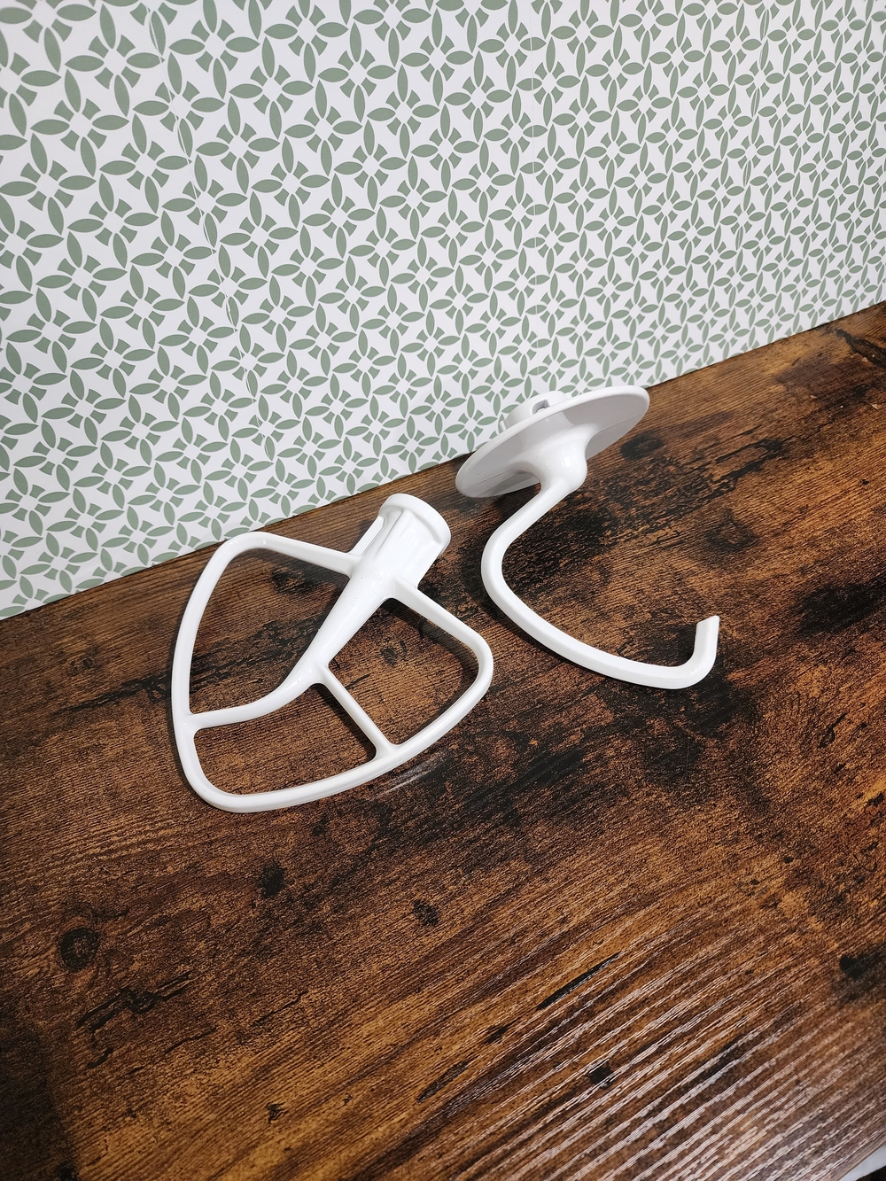 KitchenAid White Stand Mixer Beater and Dough Hook Set Replacements